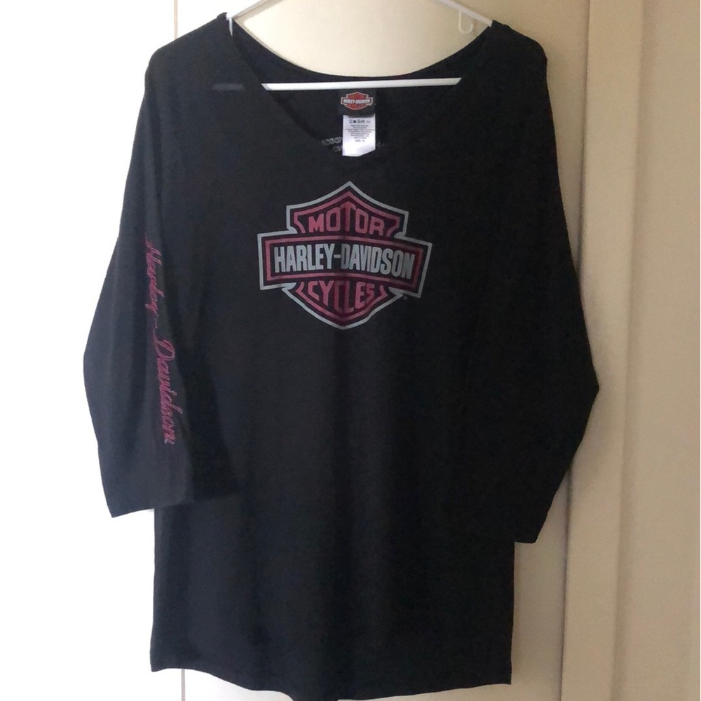 Harley Davidson V Neck Top